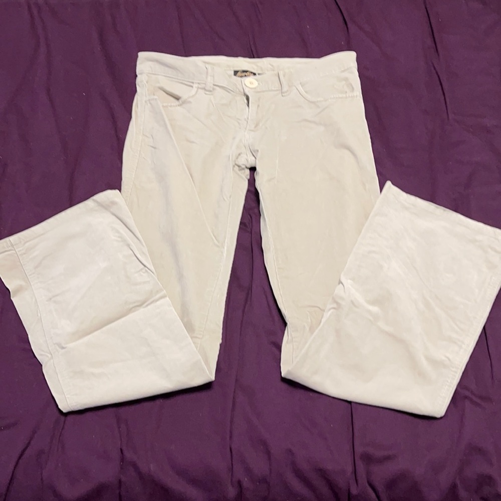 Hurley light khaki corduroy flare pants*